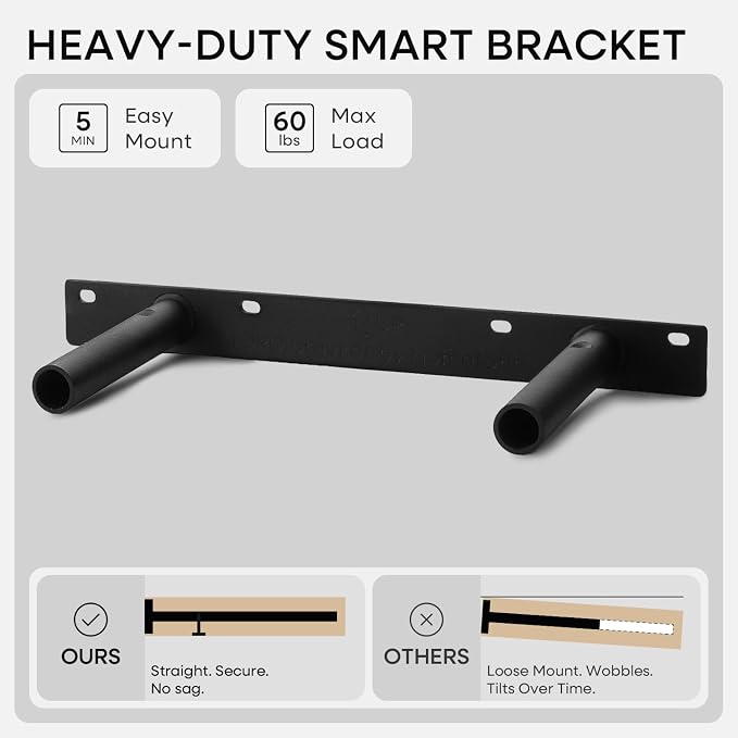 Homeforia Classic Walnut 12 inch Floating Shelf, High End Solid Real Wood Small 12inch Floating Shelves for Wall Mounted, 12in Floating Shelves, Heavy Duty Bracket, 12 X 6.5 X 1.75 inches, Set of 2